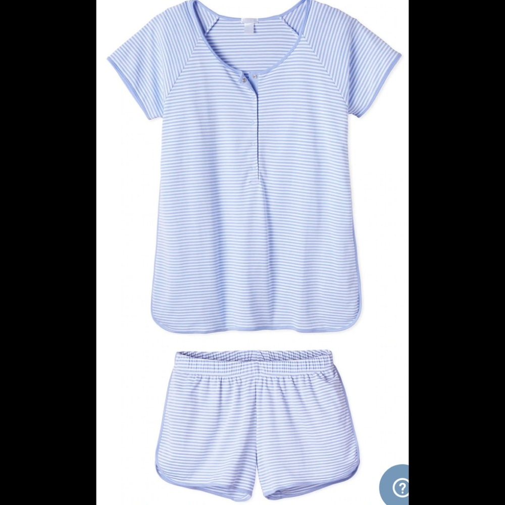 EUC Lake Pajamas Pima Maternity Shorts Set